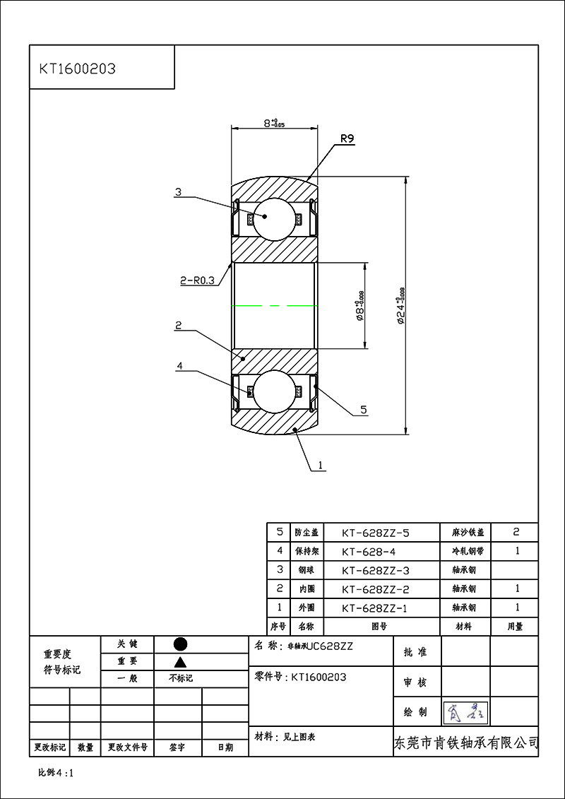 KT1600203-非轴承UC628ZZ